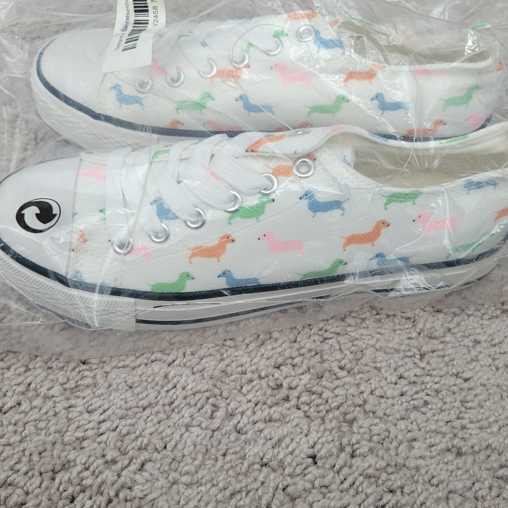 NWT Dachshund Converse Style Shoes